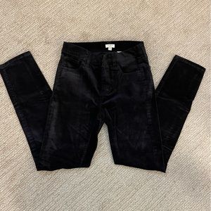 J Crew Velvet Skinny Pants